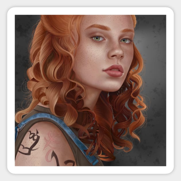 Clary Sticker by AlanaReneArt